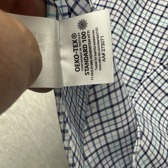 Lauren Ralph Lauren Shirt Mens XL 17 1/2 34/35 Black Label Stretch Regular Fit‎ - Picture 6 of 9